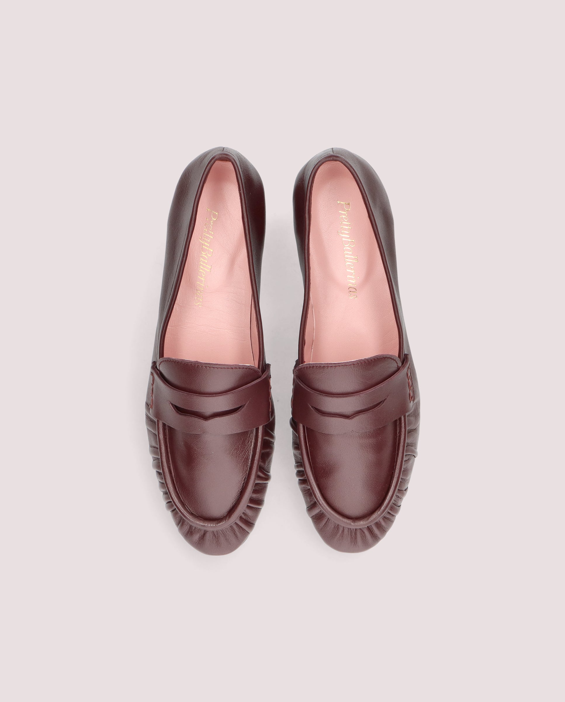 Alternative view of Salma moccasin in red leather by PrettyBallerinas