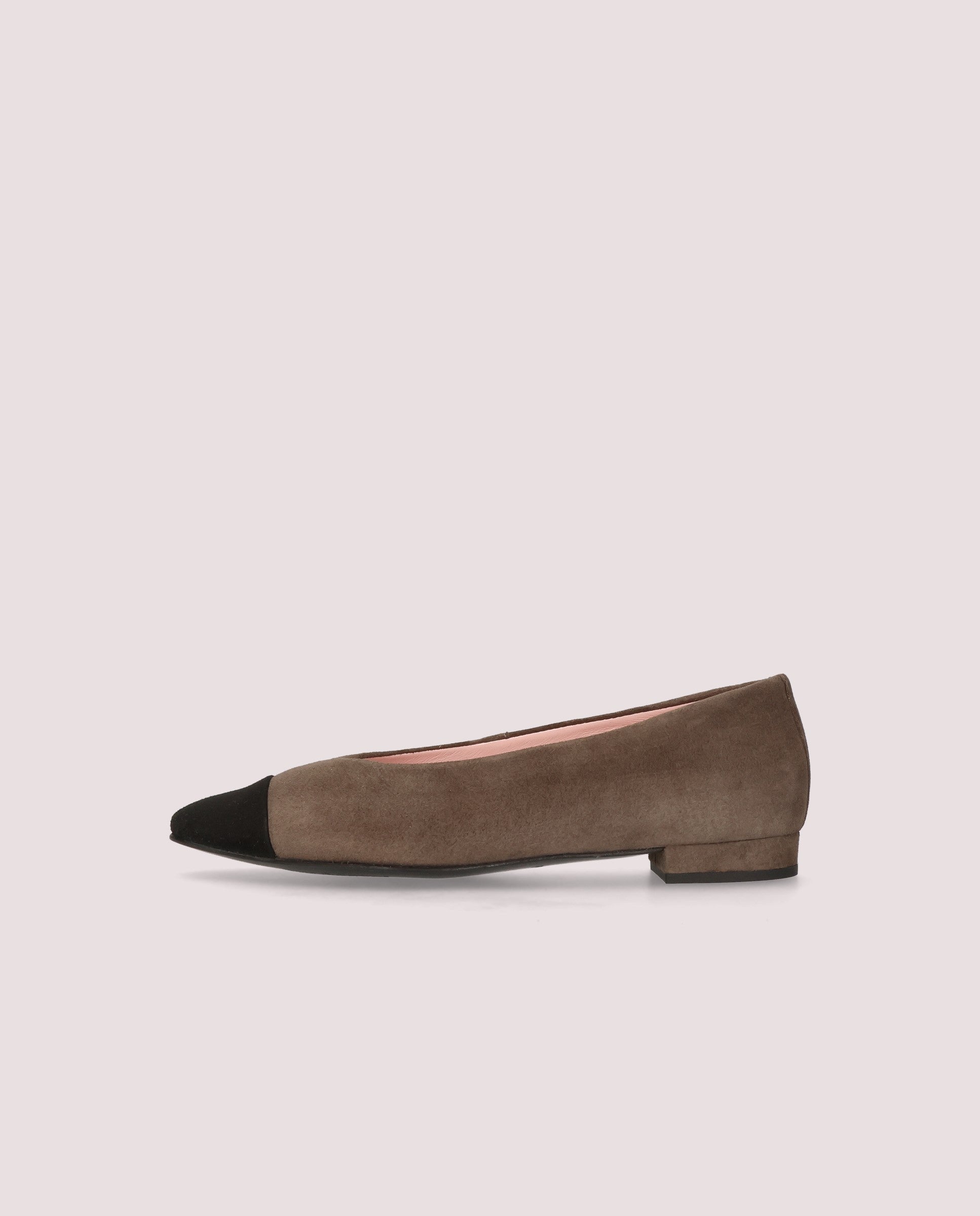 Odile ballerina in braunem wildleder