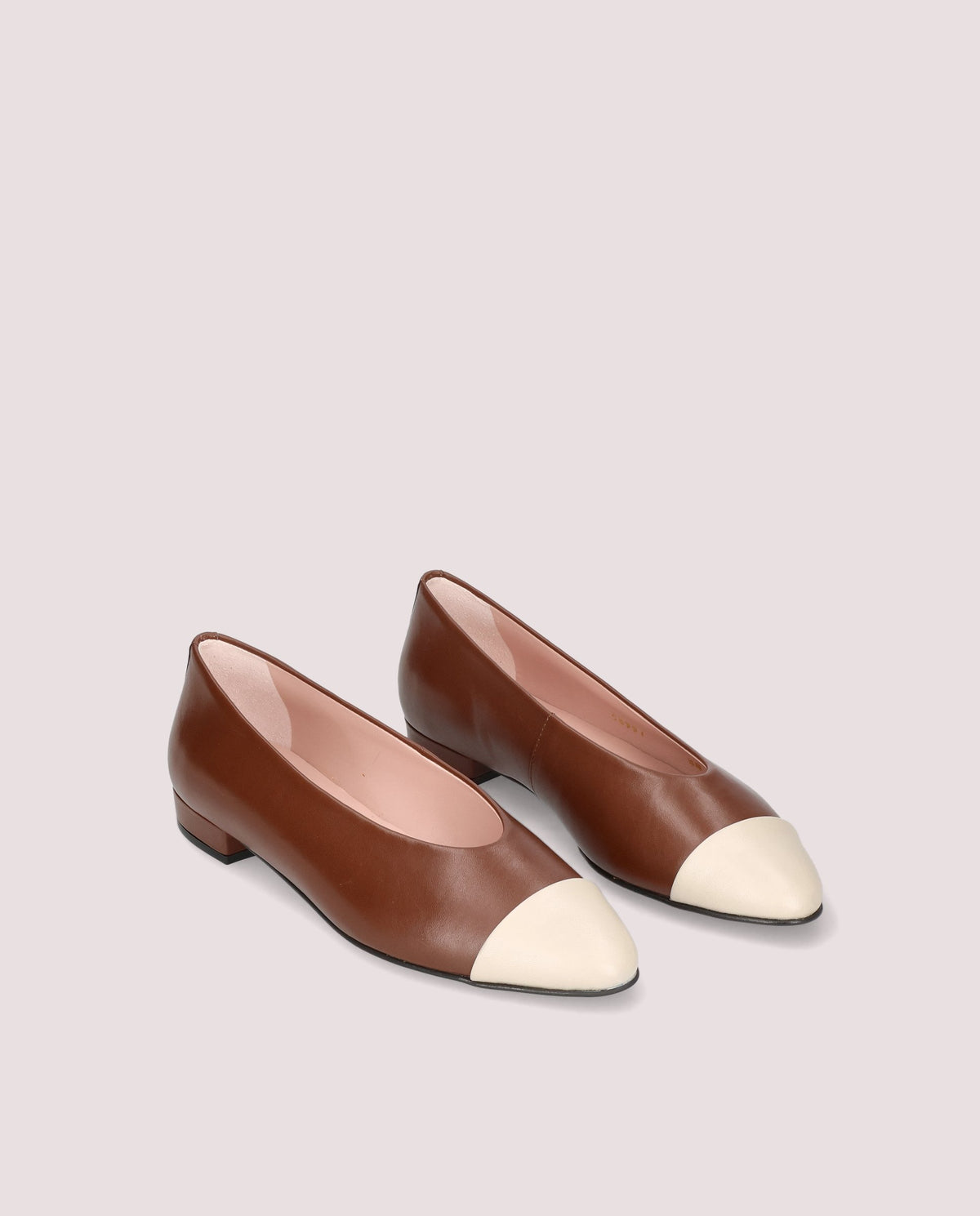 Vista alternativa de Bailarinas Odile Marrones Piel por PrettyBallerinas