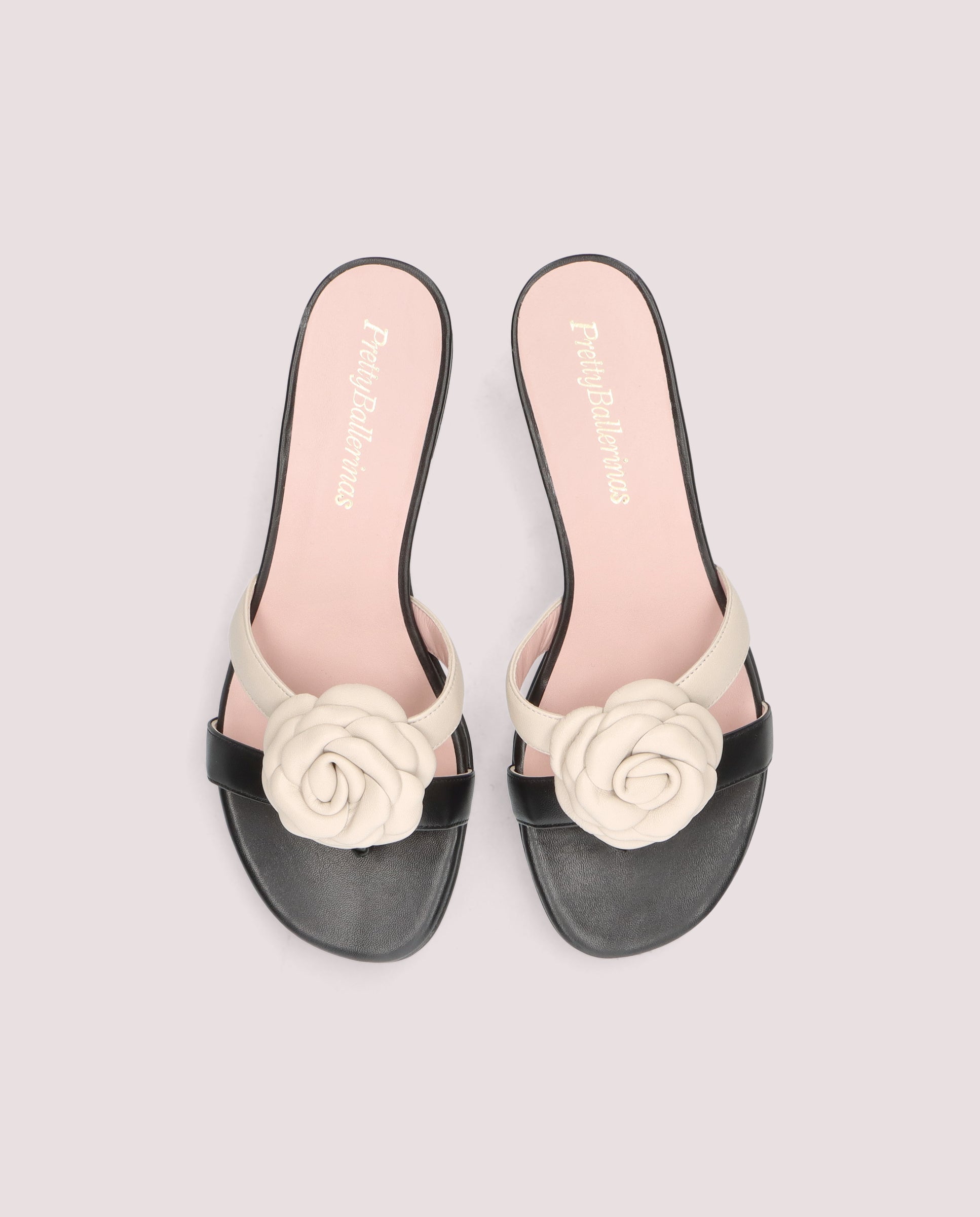 Alternative view of Lulu sandal in black leather by PrettyBallerinas