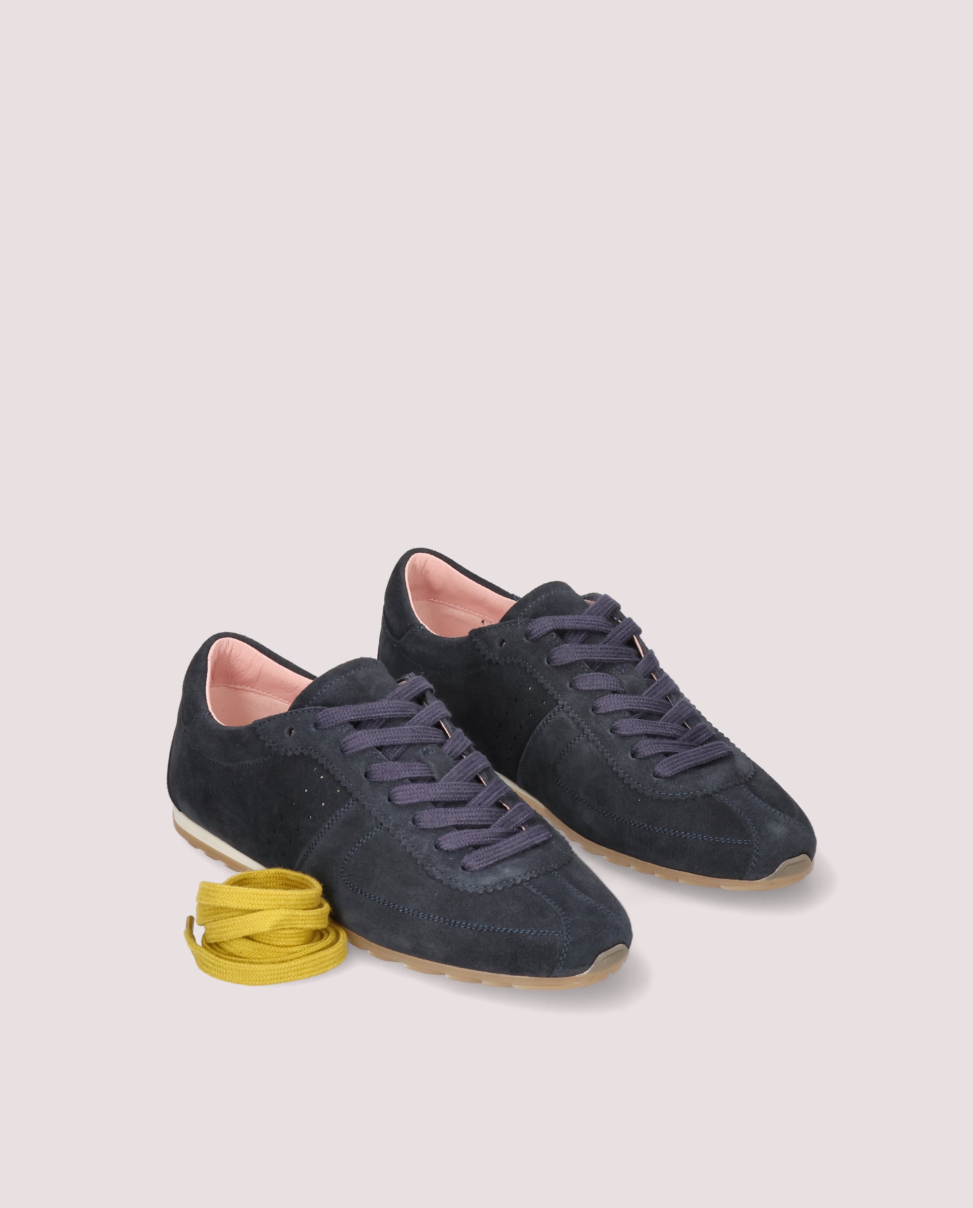 Eliana Sneaker in navy blue suede