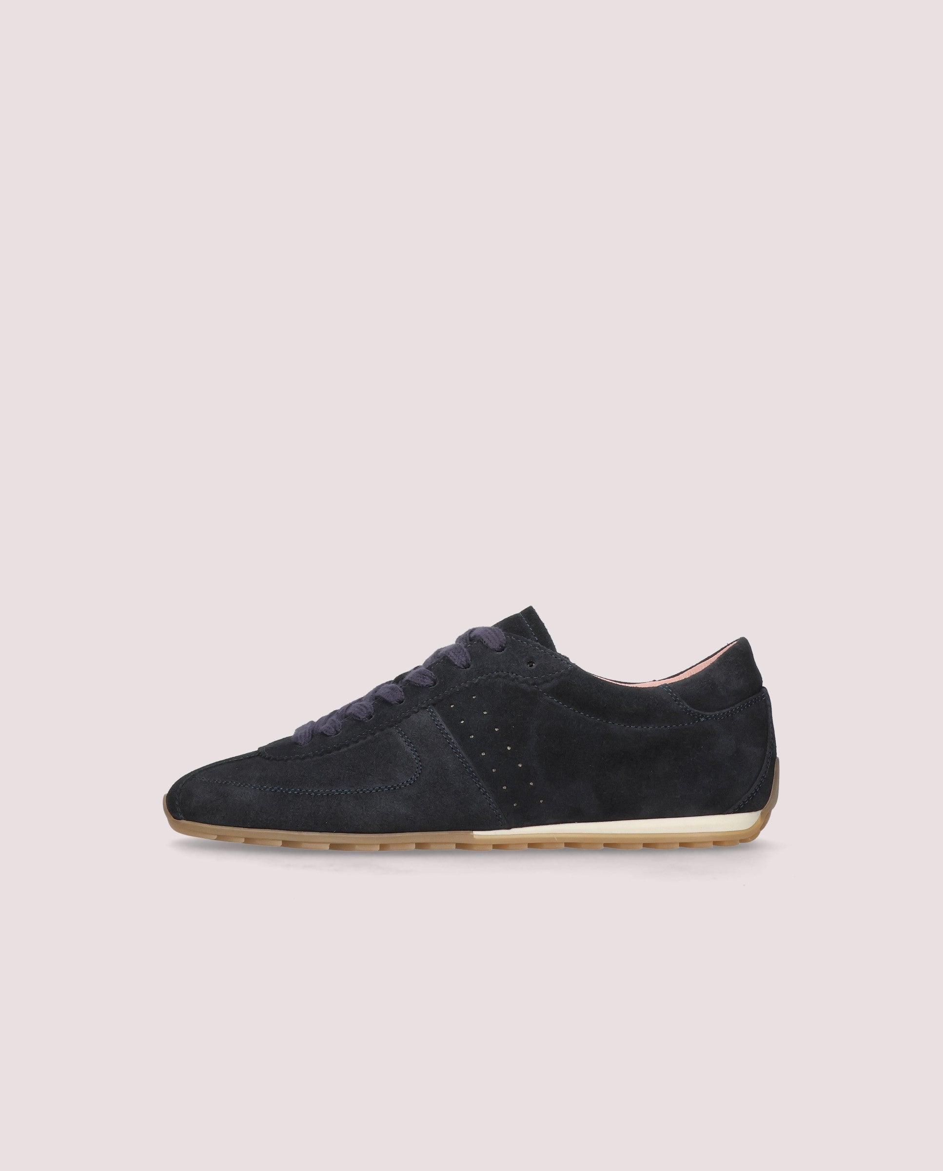 Eliana Sneaker in navy blue suede