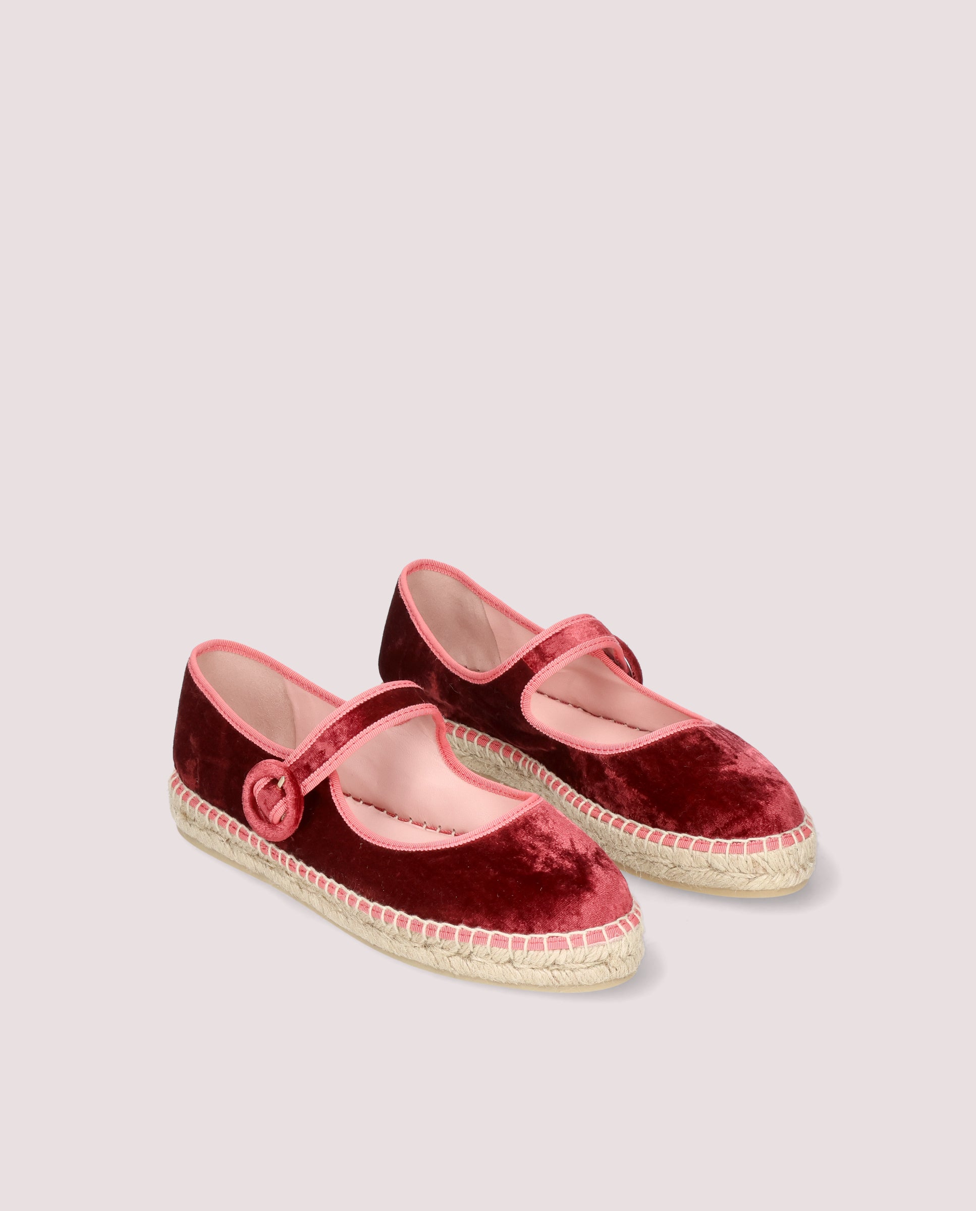 Alpargatas Esparto Athena Rojos Tejidos
