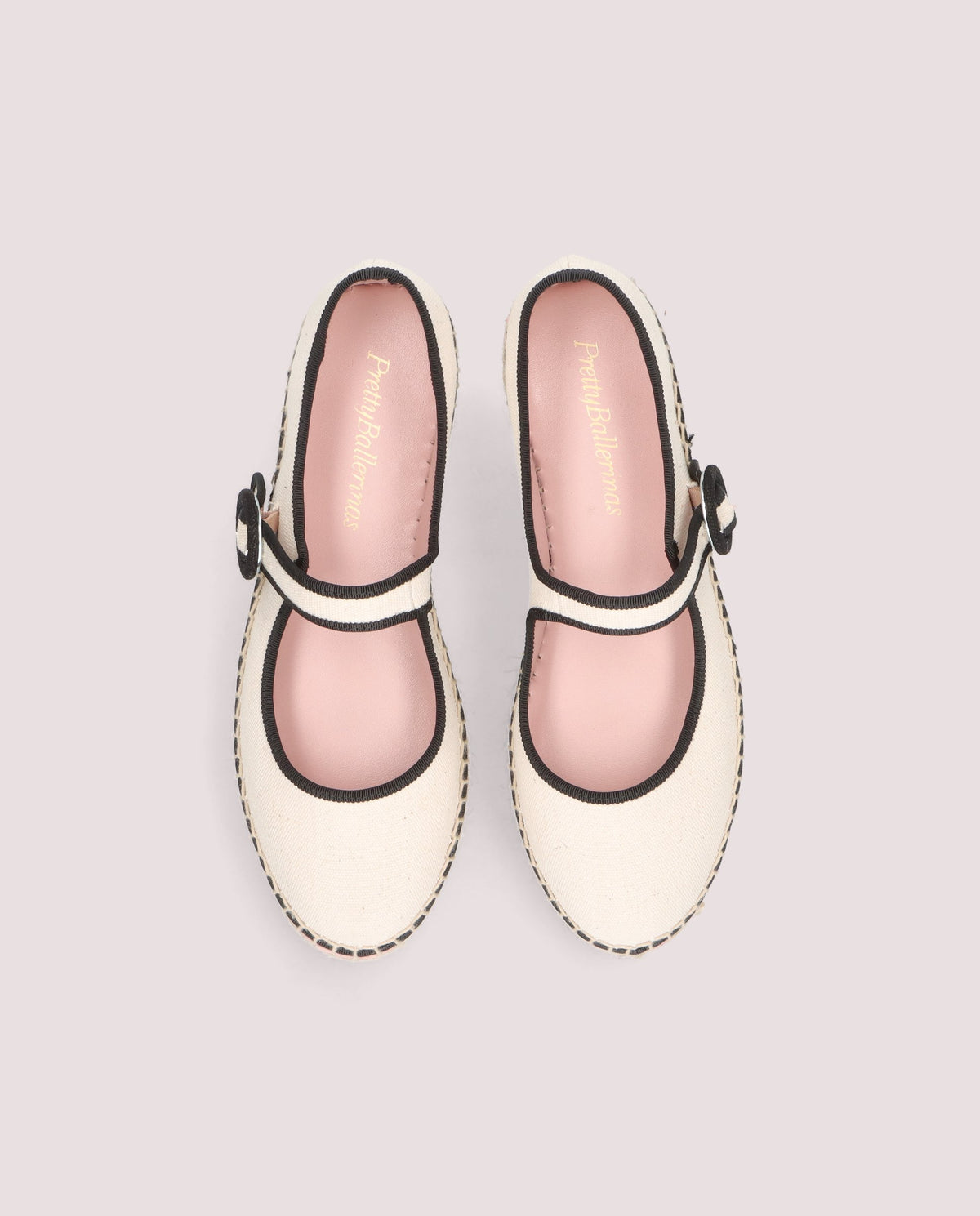 Vista alternativa de Alpargatas Esparto Athena Blancos Tejidos por PrettyBallerinas