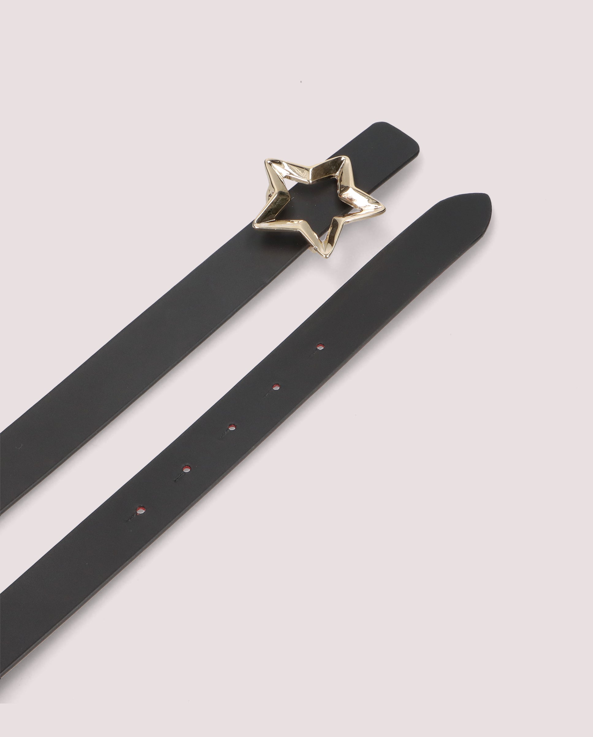 Black leather belt