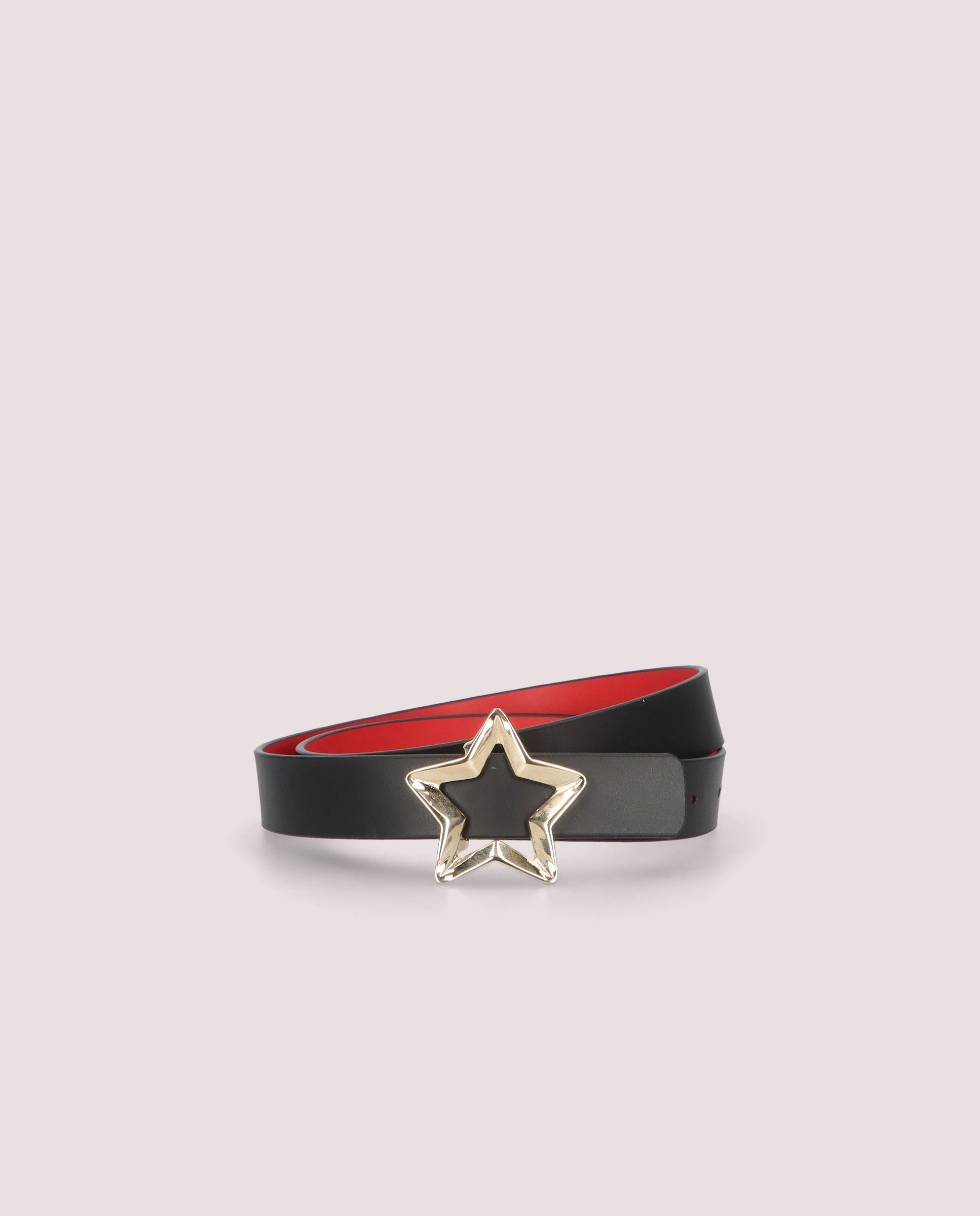 Black leather belt