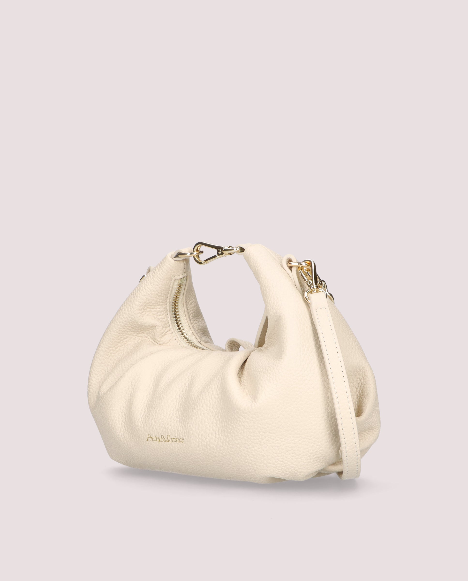 Vista alternativa de Bolso Mini Ballerina en piel color marfil por PrettyBallerinas