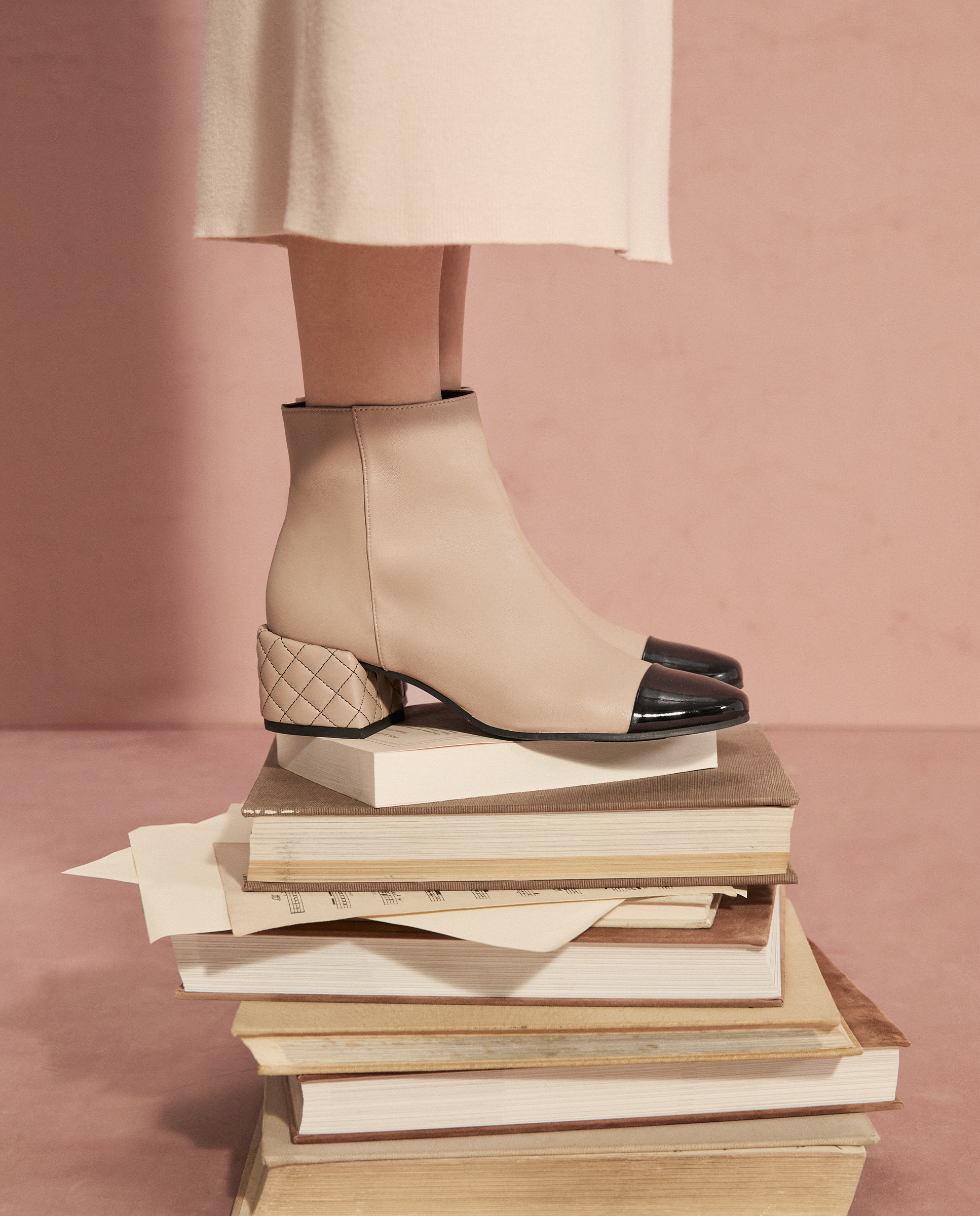 Botines Jendayi Beiges Piel