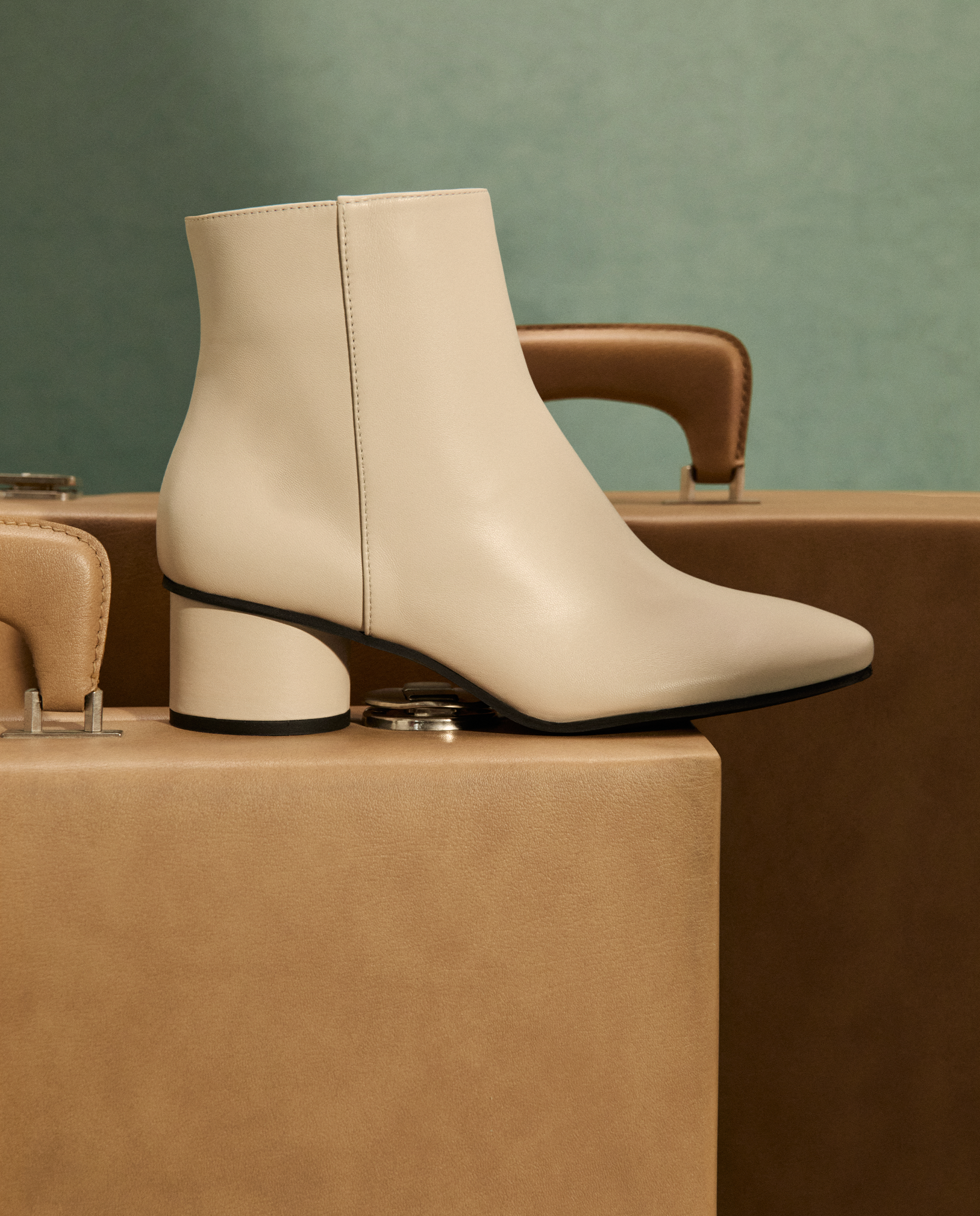 Botines Jendayi Blancos Piel