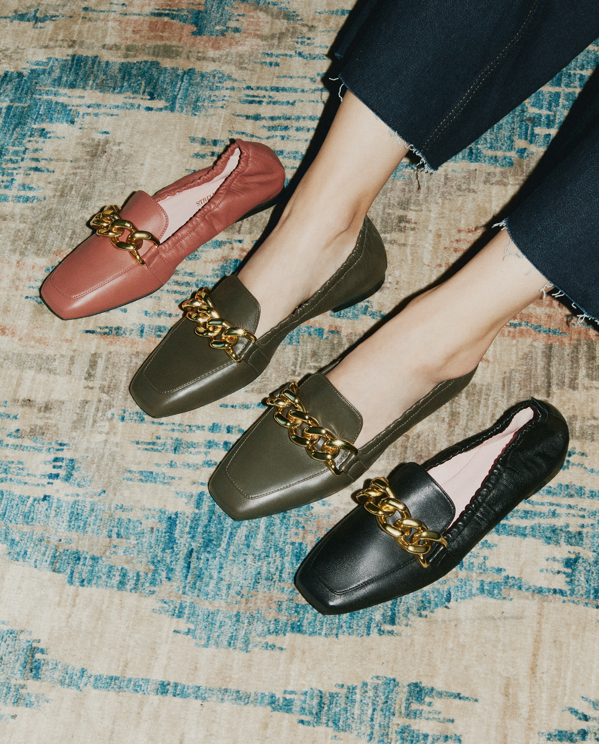 Loafers Camille Verdes Piel